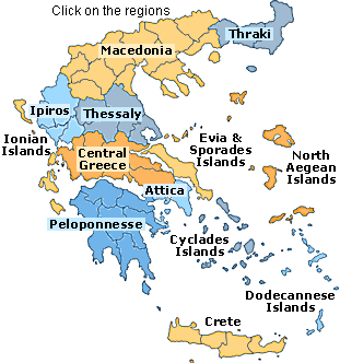 Map of Greece